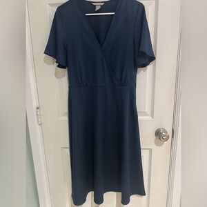 H&M Deep Blue Midi Dress